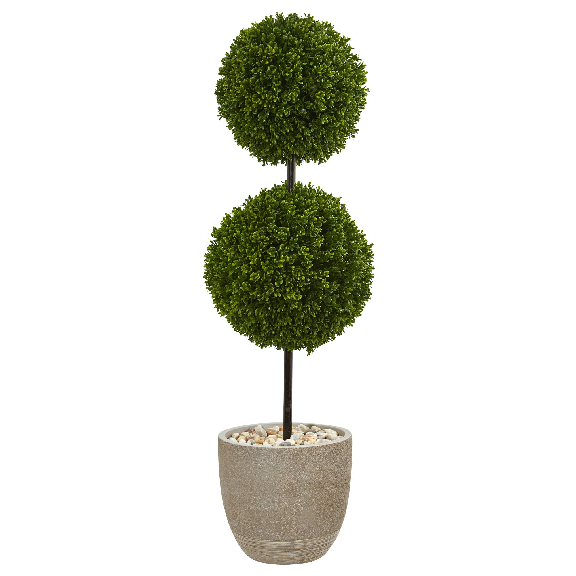 4' Boxwood Topiary Tree in Pot UV Resist (Indoor/Outdoor)