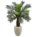 4.5' Cycas Artificial Tree in Planter UV Res(Indoor/Outdoor)
