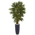 5.5' Bamboo Tree in Gray Cylinder Planter
