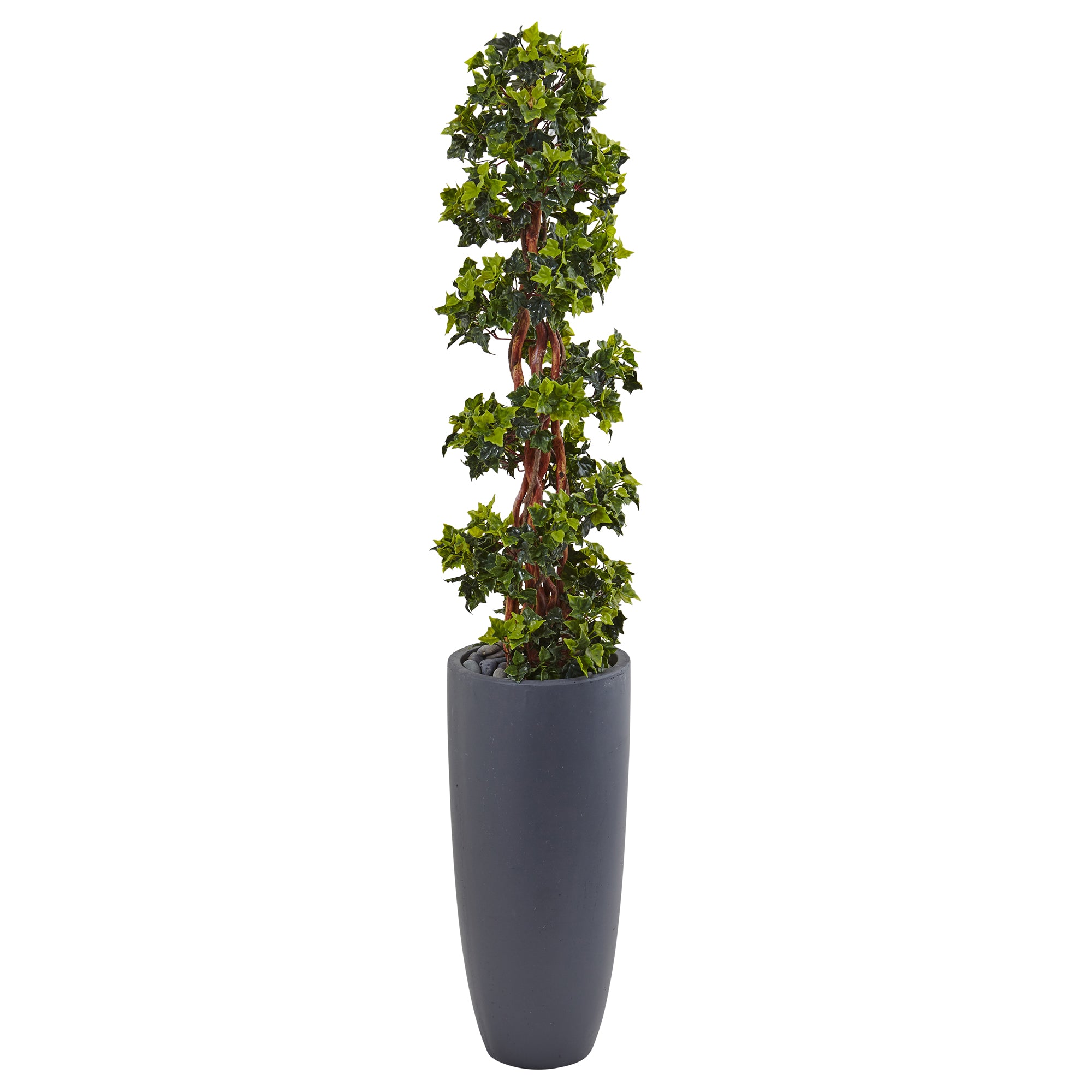 5' English Ivy Tree in Planter UV Resist (Indoor/Outdoor)