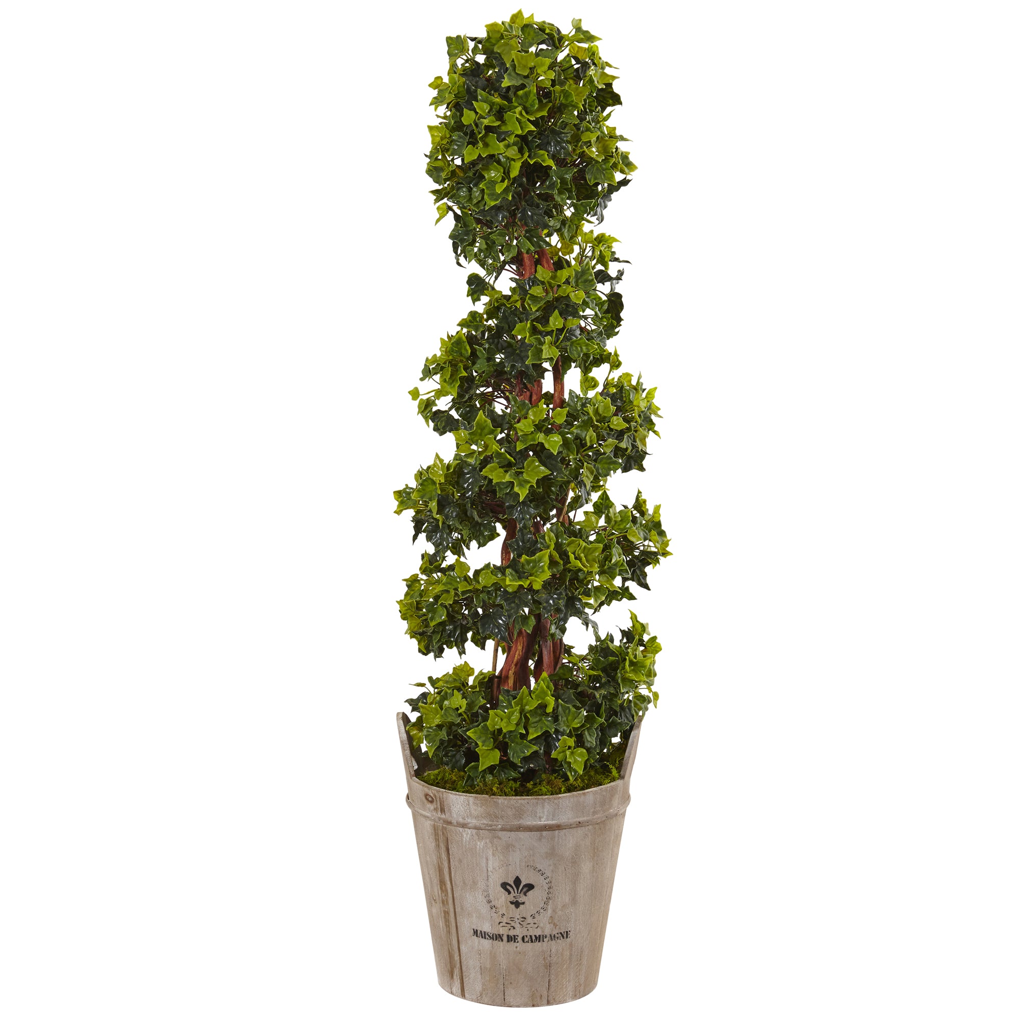 4' English Ivy Tree in Planter UV Resist (Indoor/Outdoor)