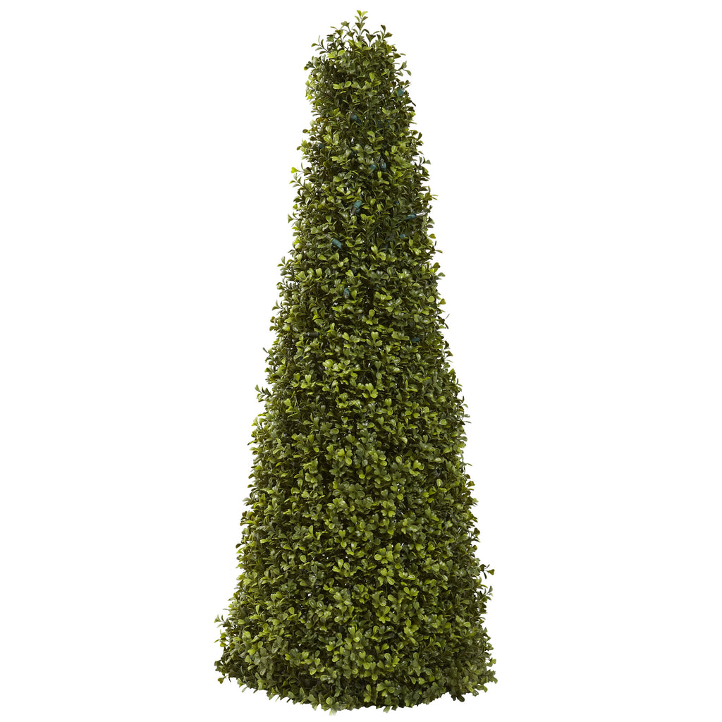 39" Boxwood Cone w/Lights