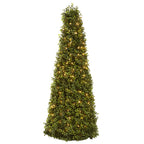 39" Boxwood Cone w/Lights