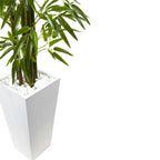 5' Bamboo Tree with White Planter UV Resist (Indoor/Outdoor)