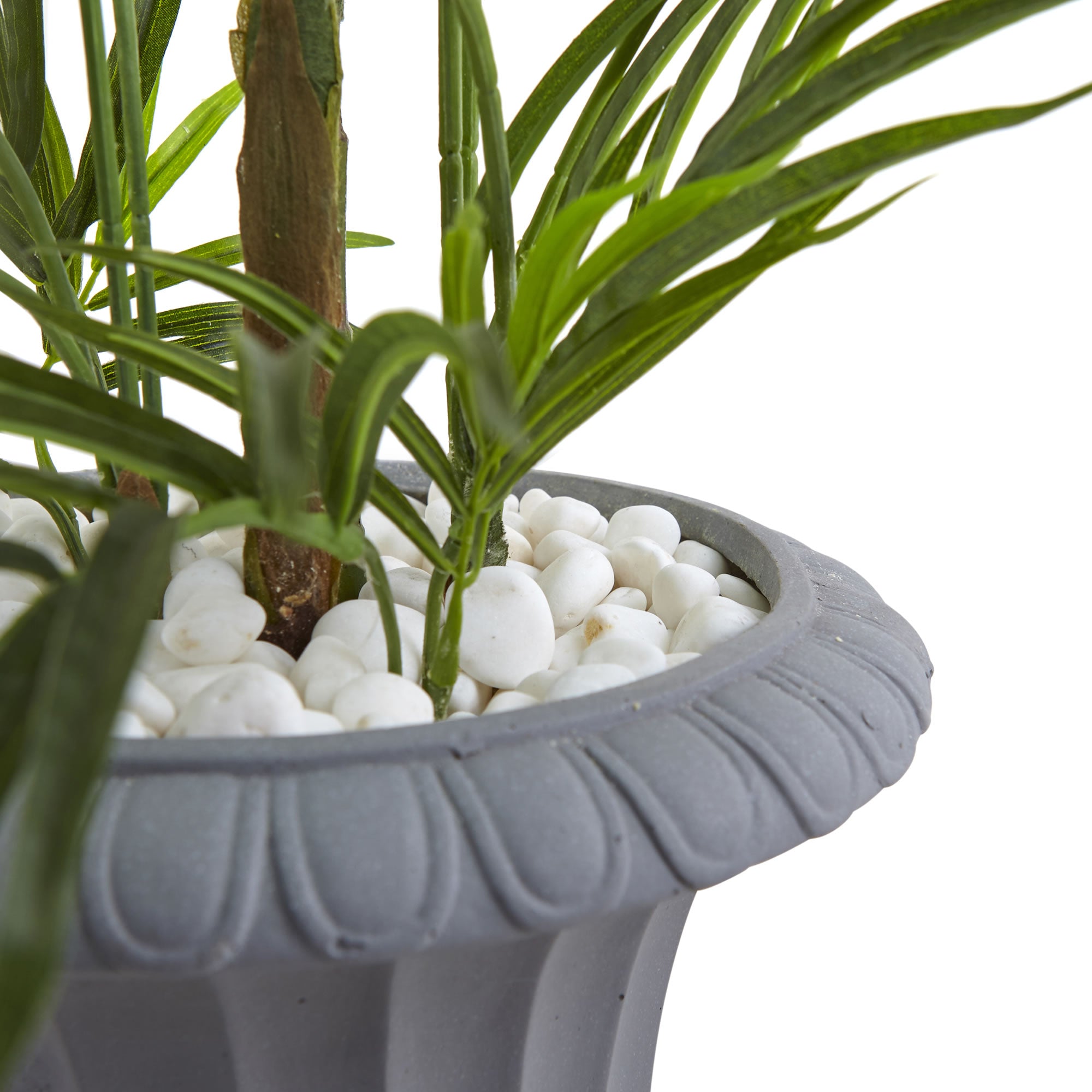 3.5' Areca Palm Tree with Gray Urn UV Resis (Indoor/Outdoor)