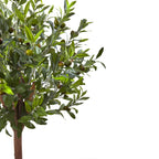 4.5' Olive Topiary Tree with Farmhouse Planter