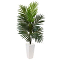 4.5' Kentia Palm Tree in White Tower Planter