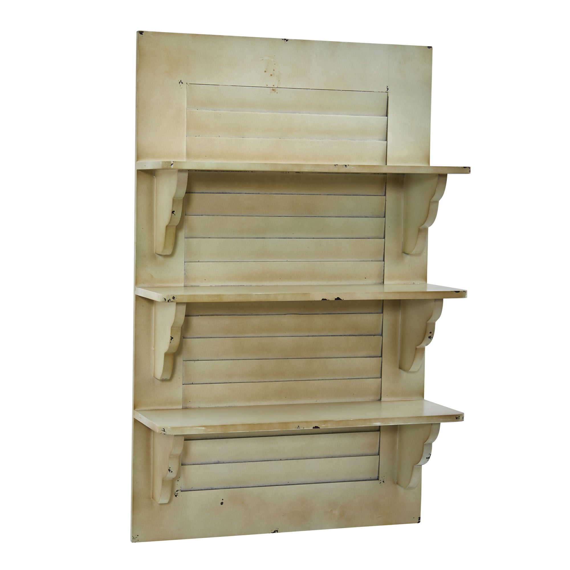 31.75'' Vintage Window Shutter Shelving Wall Decor