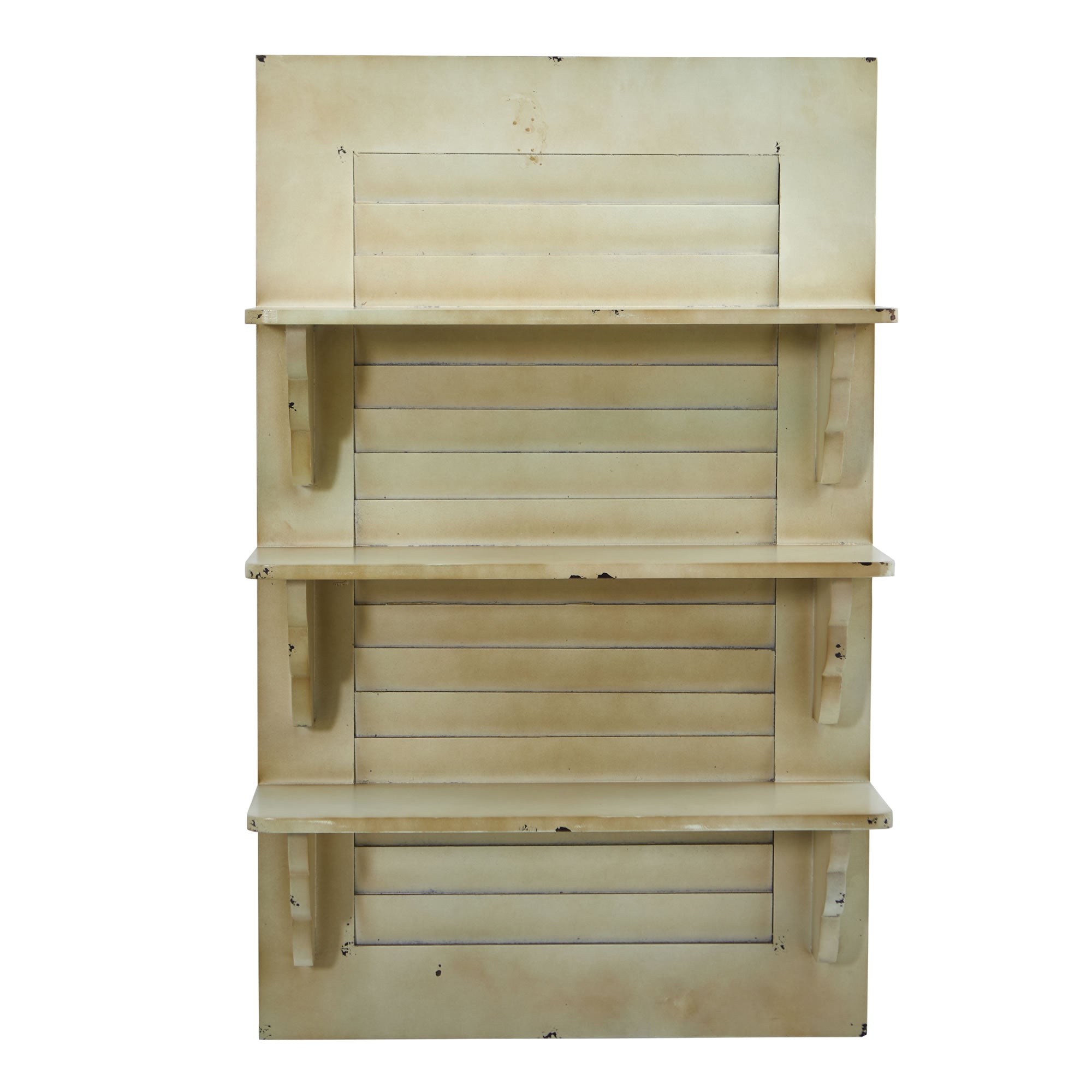 31.75'' Vintage Window Shutter Shelving Wall Decor