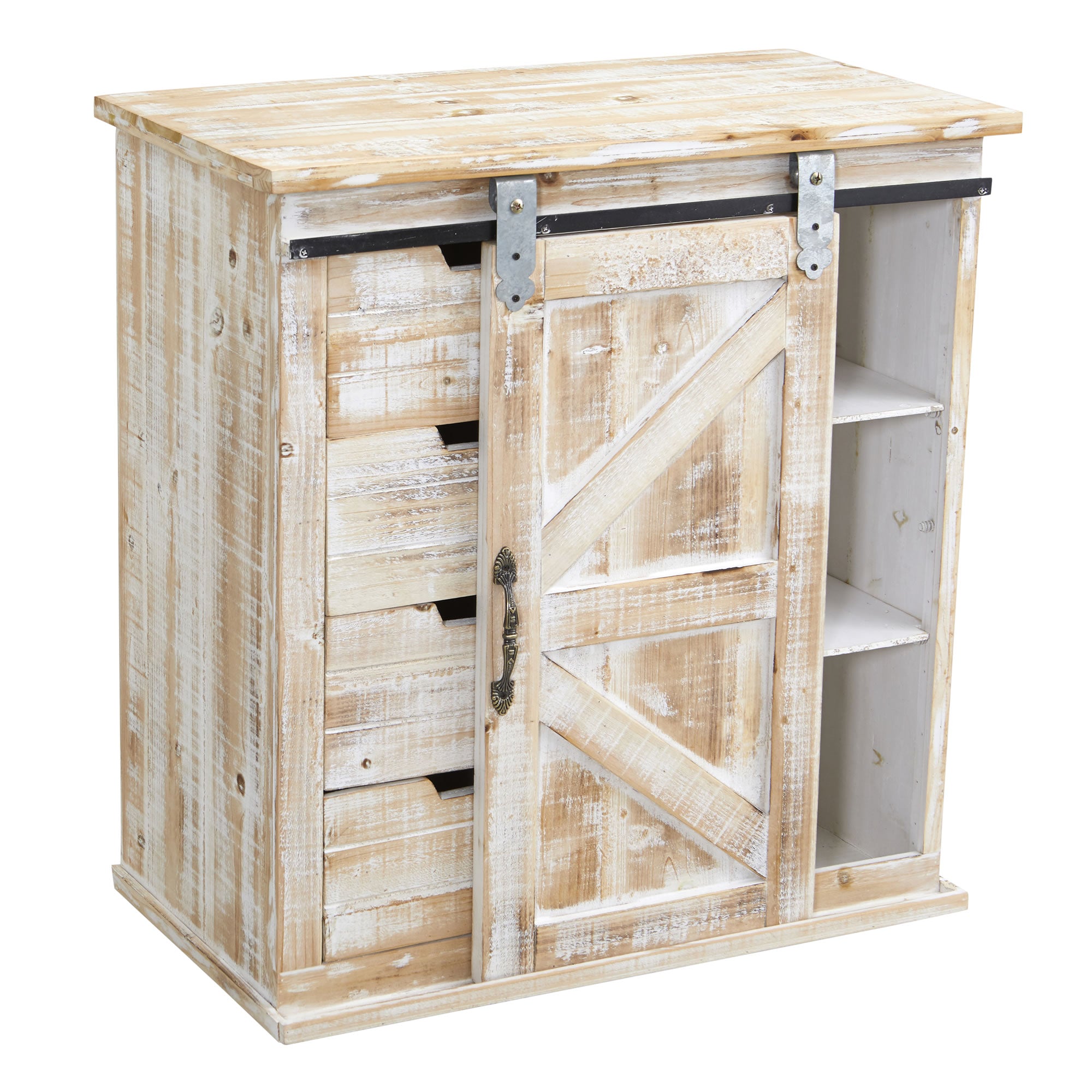 30" Sliding Barn Door Console