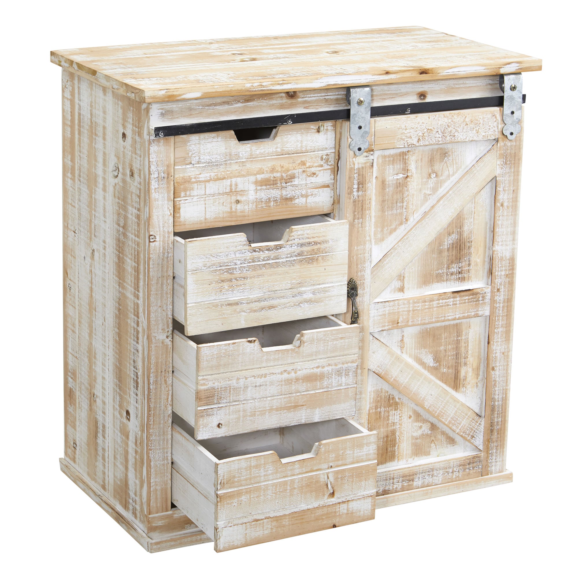 30" Sliding Barn Door Console