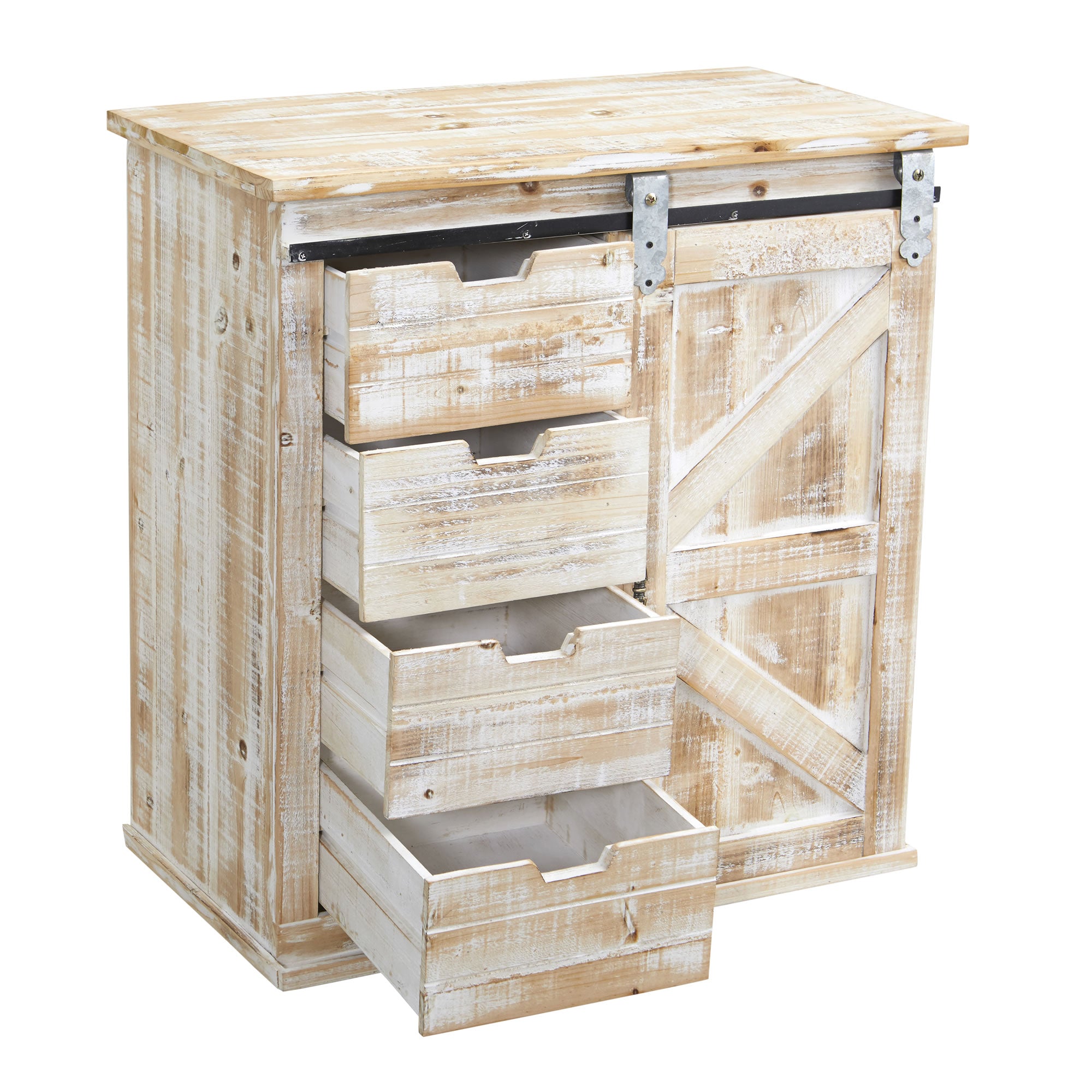 30" Sliding Barn Door Console