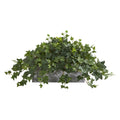 20" Puff Ivy Artificial Plant in Stone Planter