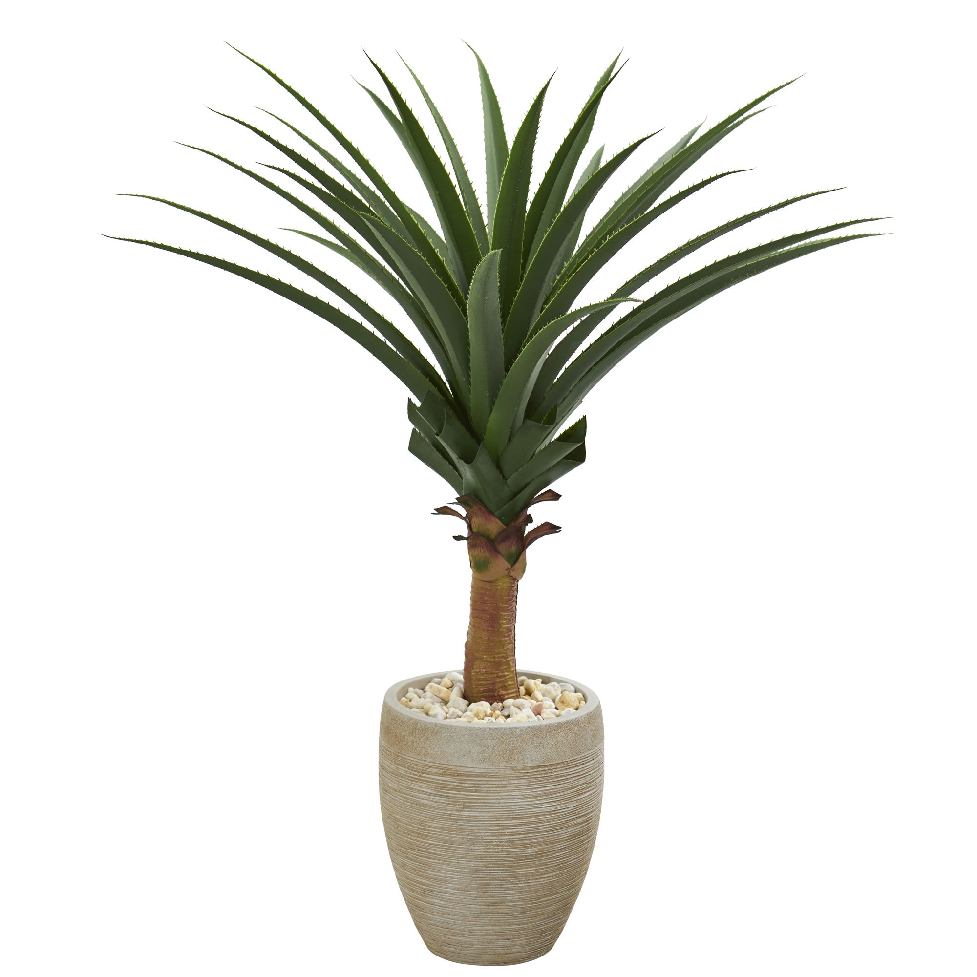 3.5' Agave Artificial Plant in Sand Colored Planter