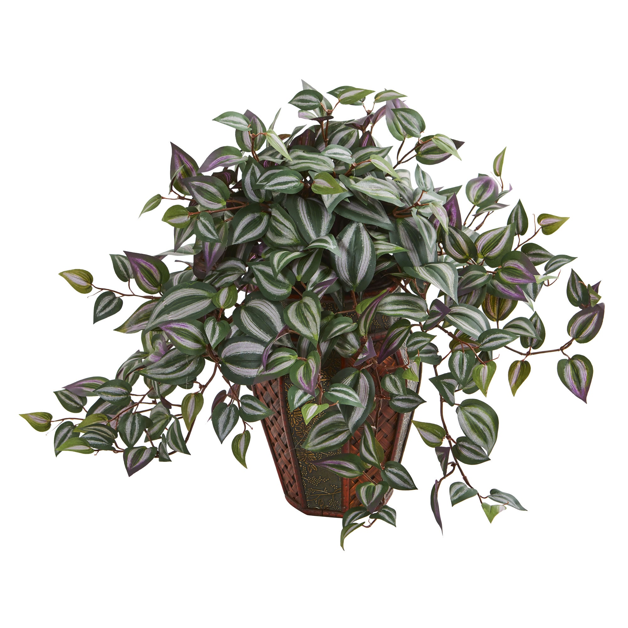 20" Wandering Jew Artificial Plant in Decorative Planter