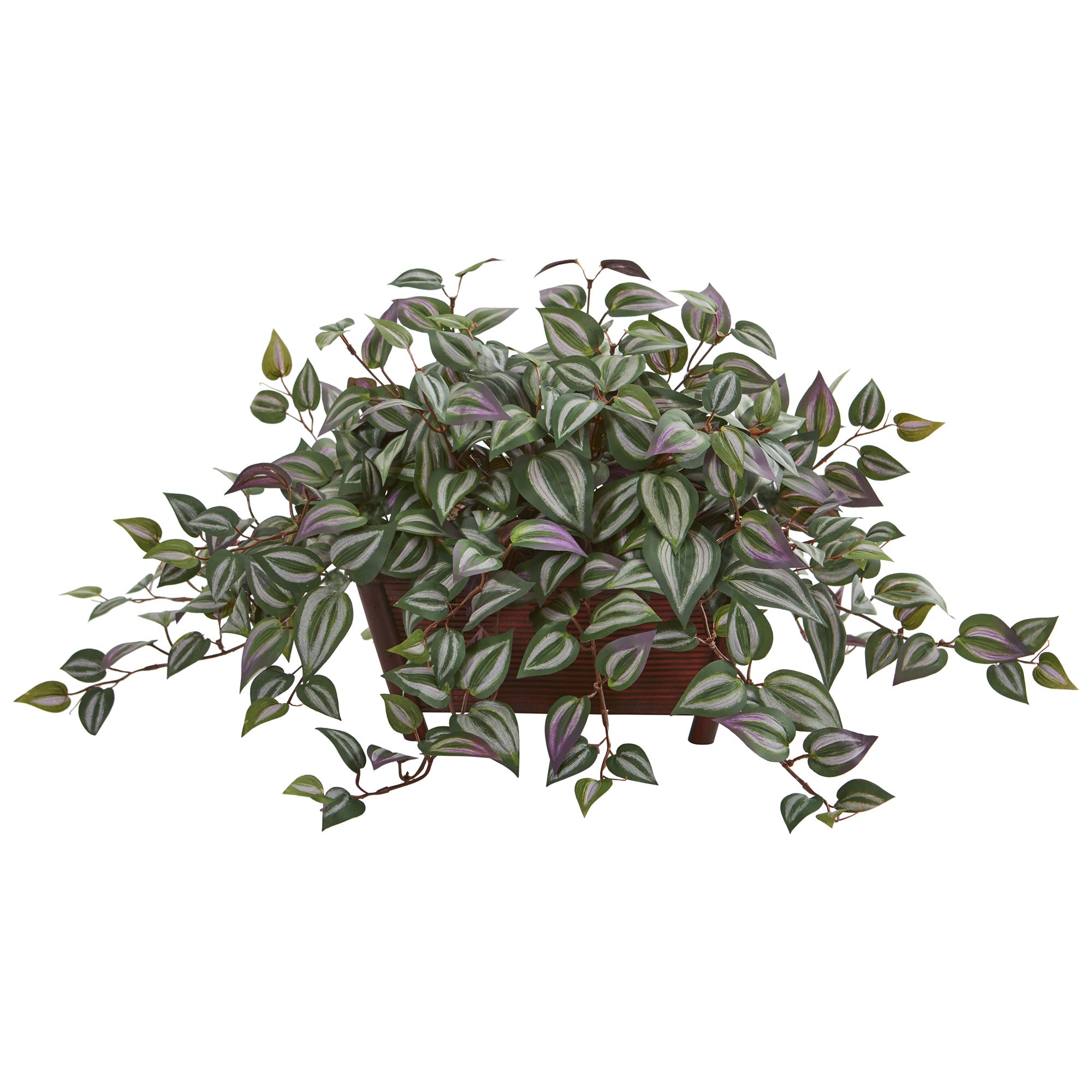 14" Wandering Jew Artificial Plant in Decorative Planter