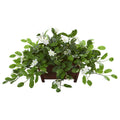 14" Mix Stephanotis Artificial Plant in Decorative Planter