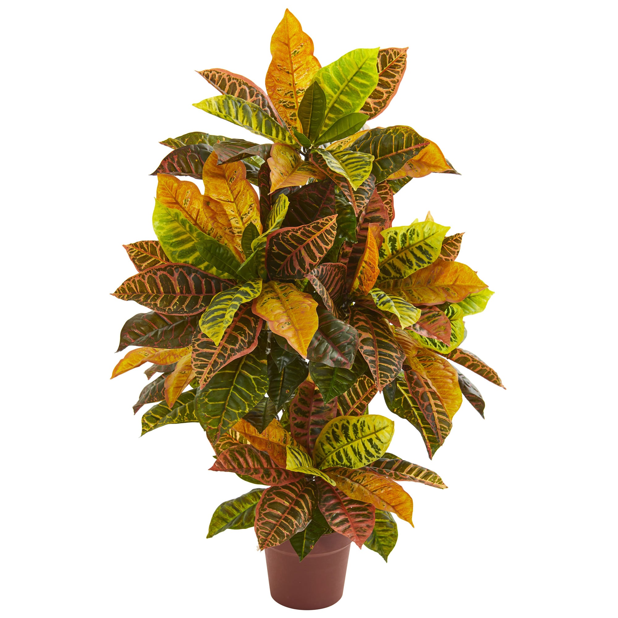 39" Croton Artificial Plant (Real Touch)
