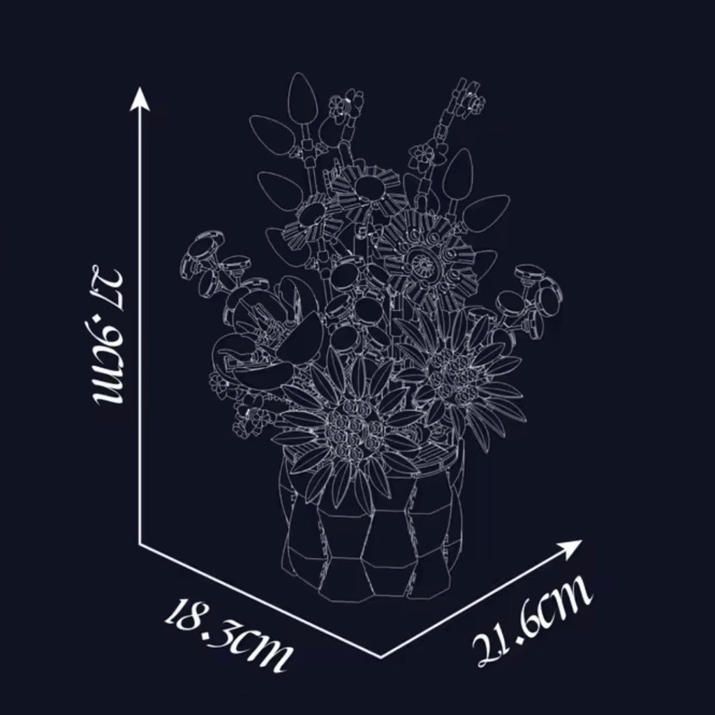 Blooming Flower Pot | 1158pcs