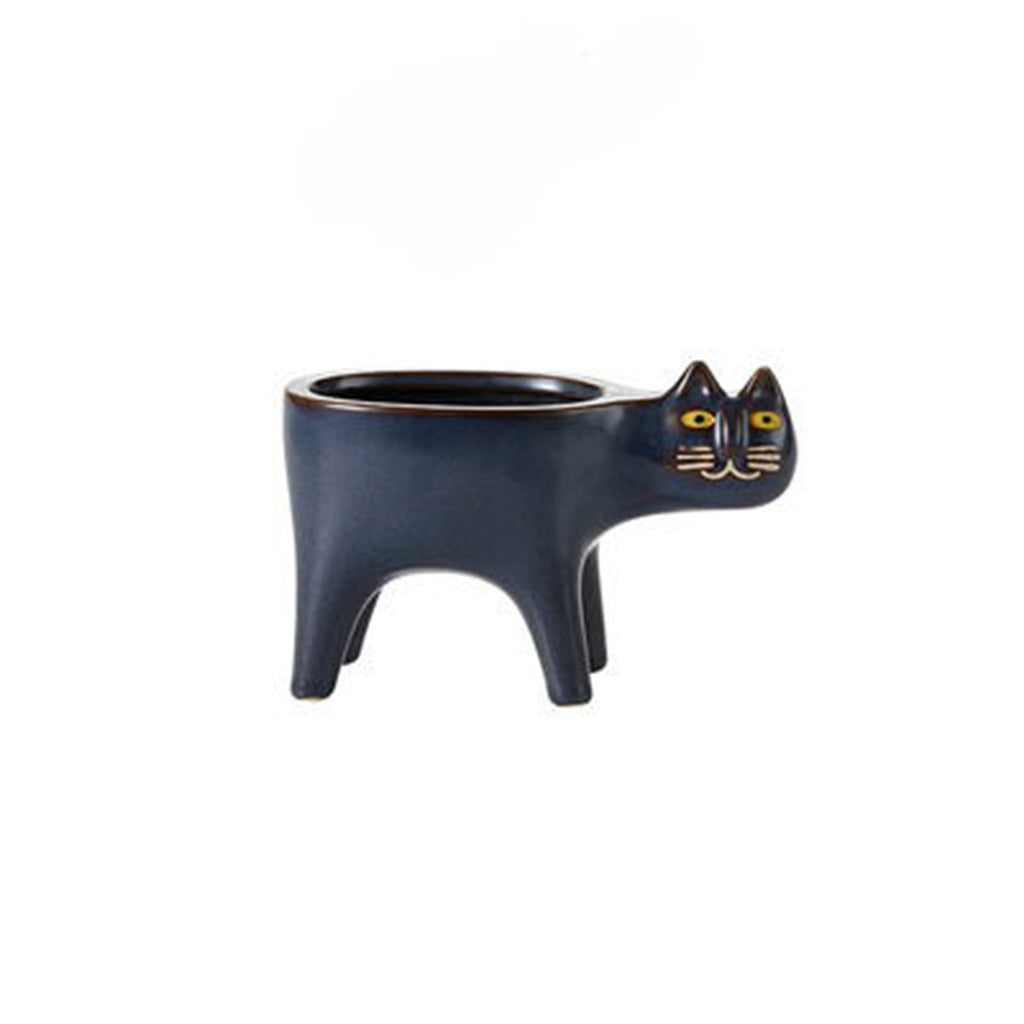 NNEOBA Ceramic Flower Pot Cute Cat Shape Garden Pots Succulent Planter Plant Container Home Desktop Decor Vase For Living Room