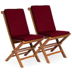 Folding Chair Set with Cushions