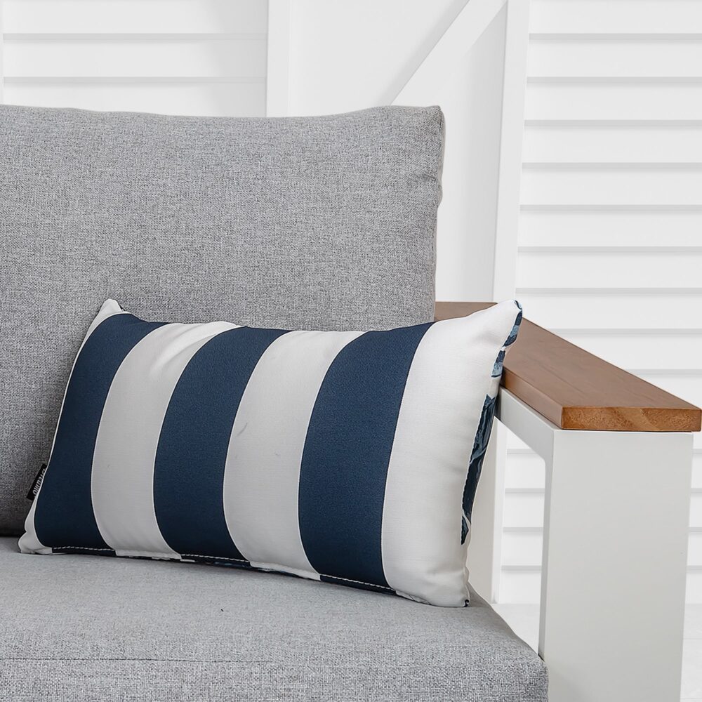 NNEDSZ Bicolour Outdoor Lumbar Cushion Pillows
