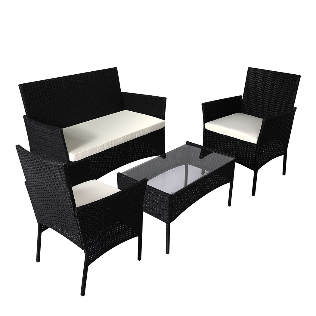 Levede 4PCS Outdoor Furniture Setting-0